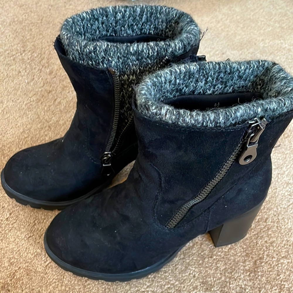 Mossimo Supply Co Black Suede Boots, size 8.5